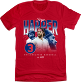 Bryce Harper 90s Retro red T-shirt In The Clutch